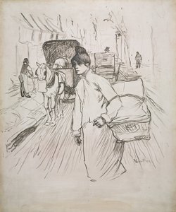 The Laundress by Henri de Toulouse Lautrec