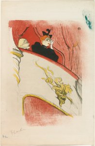 The Loge with the Gilded Mask by Henri de Toulouse Lautrec