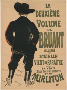 The Second Volume by Bruant by Henri de Toulouse Lautrec