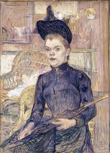 The Woman in the Black Hat, Deaf Berthe by Henri de Toulouse Lautrec