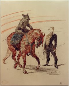 Bear Work on the Panel by Henri de Toulouse Lautrec