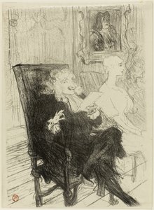 Truffier and Moreno, in Les Femmes Savantes by Henri de Toulouse Lautrec