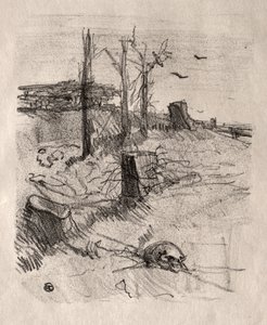 A Cemetery in Galicia by Henri de Toulouse Lautrec