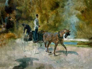 A Dogcart by Henri de Toulouse Lautrec