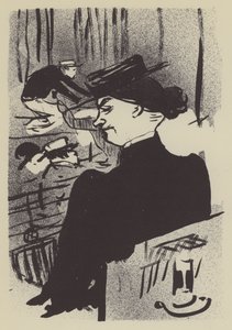 A Spectator by Henri de Toulouse Lautrec