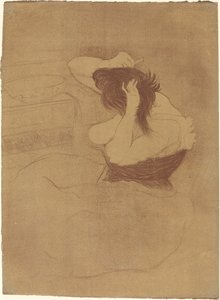 Woman Combing Her Hair, 1896 by Henri de Toulouse Lautrec