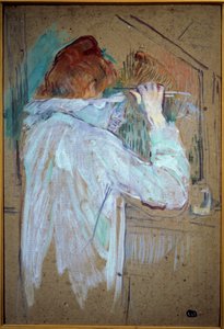 Woman Curling by Henri de Toulouse Lautrec