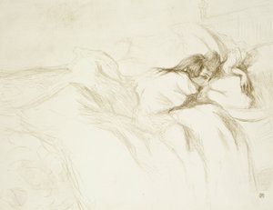 Woman in Bed—Waking, plate three from Elles by Henri de Toulouse Lautrec