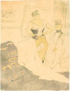 Woman in Corset by Henri de Toulouse Lautrec