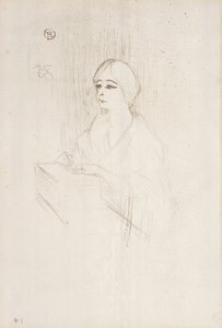 Yahne in Her Box, 1895 by Henri de Toulouse Lautrec