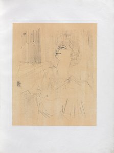 Yvette Guilbert-English Series: Menilmontant de Bruant by Henri de Toulouse Lautrec