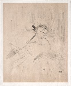 Yvette Guilbert: Chanson Ancienne by Henri de Toulouse Lautrec