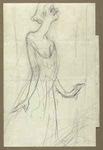 Yvette Guilbert Singing by Henri de Toulouse Lautrec
