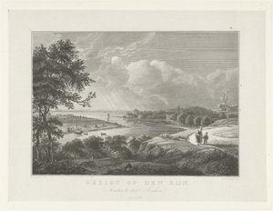 View of the Rhine Below Arnhem (Scenes from the Surroundings of the City of Arnhem series) by Henricus Wilhelmus Couwenberg