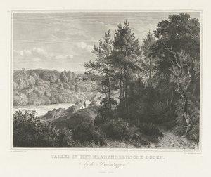 View of a Valley in Klarenbeek Park Near Arnhem (Scenes from the Surroundings of the City of Arnhem) by Henricus Wilhelmus Couwenberg
