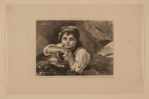 A Peasant Girl by Henrik Arnold Hamilkar Sørensen