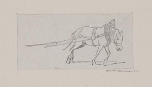 A Pulling Horse by Henrik Bornemann