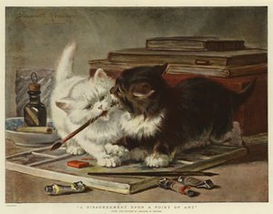 A Disagreement upon a Point of Art by Henriëtte Ronner Knip