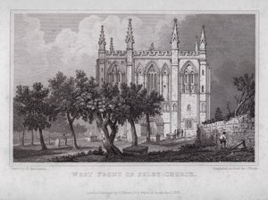 West Front of Selby Church by Henry (after) Gastineau