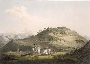 The Town of Dixan in Abyssinia, engraved by Daniel Havell by Henry (after) Salt
