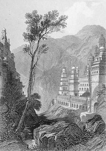 Jain Temples, Muktagerri, engraved by Finden, from 
