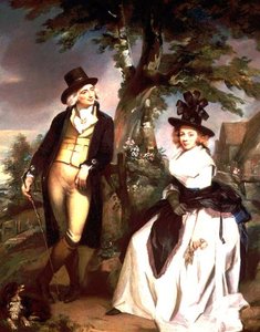 Portrait of a Lady Seated and Her Husband Standing