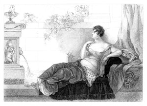 Mary Robinson 1757-1800, English Poet and Novelist, 1830 by Henry Adlard