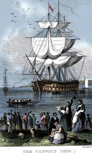 The Convict Ship, c1820 by Henry Adlard