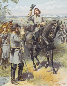 General Pickett Taking the Order to Charge from General Longstreet, Battle of Gettysburg, 3rd July 1863