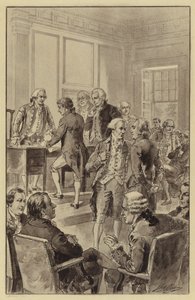 Signing of the Declaration of Independence, 4 July 1776 by Henry Alexander (after) Ogden