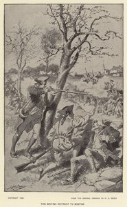 The British Retreat to Boston