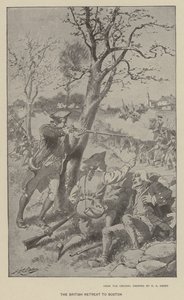 The British Retreat to Boston