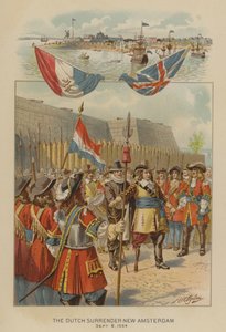 The Dutch surrender New Amsterdam, 8 September 1664 by Henry Alexander (after) Ogden
