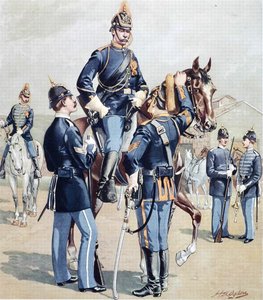 US Cavalry and Infantry, full dress