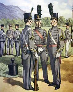 West Point Military Academy cadet uniforms of 1902-07