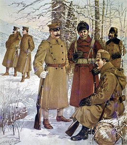 Winter uniforms of the U.S. Army of 1901-07