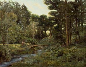 Wooded Landscape by Henry Arthur Bonnefoy