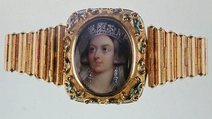 Miniature of Queen Victoria Set in a Gold Bracelet