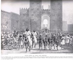 Entrance of Cyrus into Babylon, illustration from 