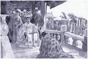 Han Yu presenting his memorial