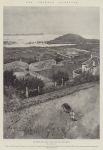 The Chinese Question, the Treaty Port Chefoo, View of the Town and Harbour by Henry Charles Seppings Wright