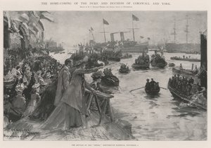 The Home-Coming of the Duke and Duchess of Cornwall and York by Henry Charles Seppings Wright