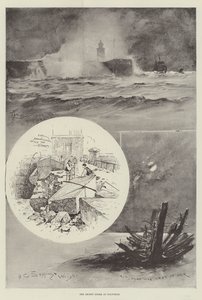 The Recent Storm at Holyhead by Henry Charles Seppings Wright