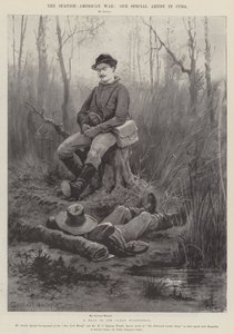 The Spanish-American War, a Halt in the Cuban Wilderness by Henry Charles Seppings Wright