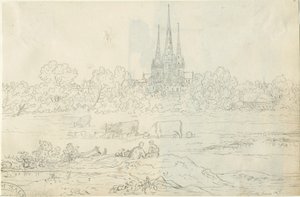 Lichfield Cathedral - East View by Henry Curzon Allport