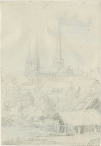 Lichfield Cathedral - South West View by Henry Curzon Allport