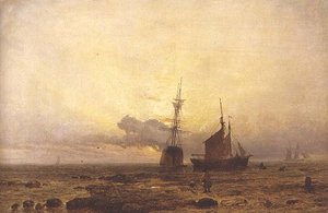 Coast Scene, Evening by Henry Dawson