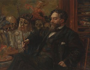 Portrait of James Ensor by Henry De Groux