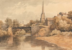 On the Monnow, Monmouth by Henry Edridge