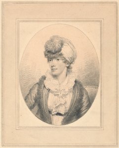 Portrait of a Young Lady in a Turban by Henry Edridge